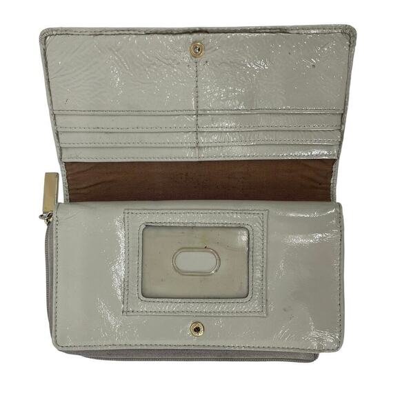 Hobo International Wallet Patent Leather Geometric Colorful Square Zip - Picture 6 of 9